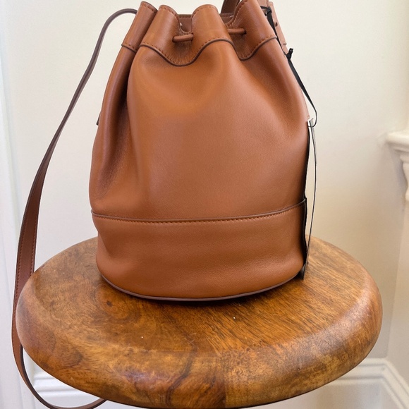 Jenni Kayne- Mini Leather Drawstring Bag - Picture 1 of 5